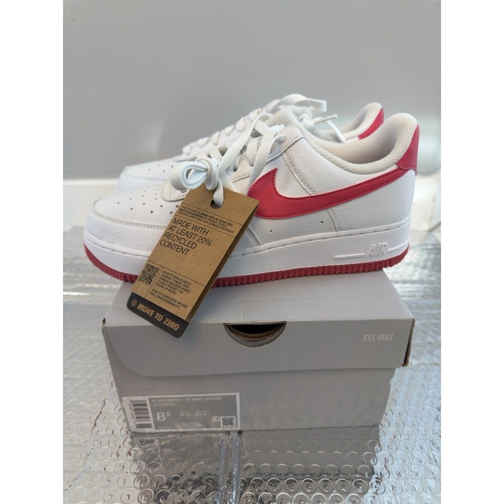 Nike Air Force 1 ’07 Next Nature White Aster Pink Women’s Size 8.5 DC9486‑102 +